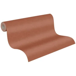 Vliestapete Uni Textil terrakotta-braun 37536-7