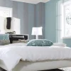 Vliestapete Uni türkis beige 10072-18