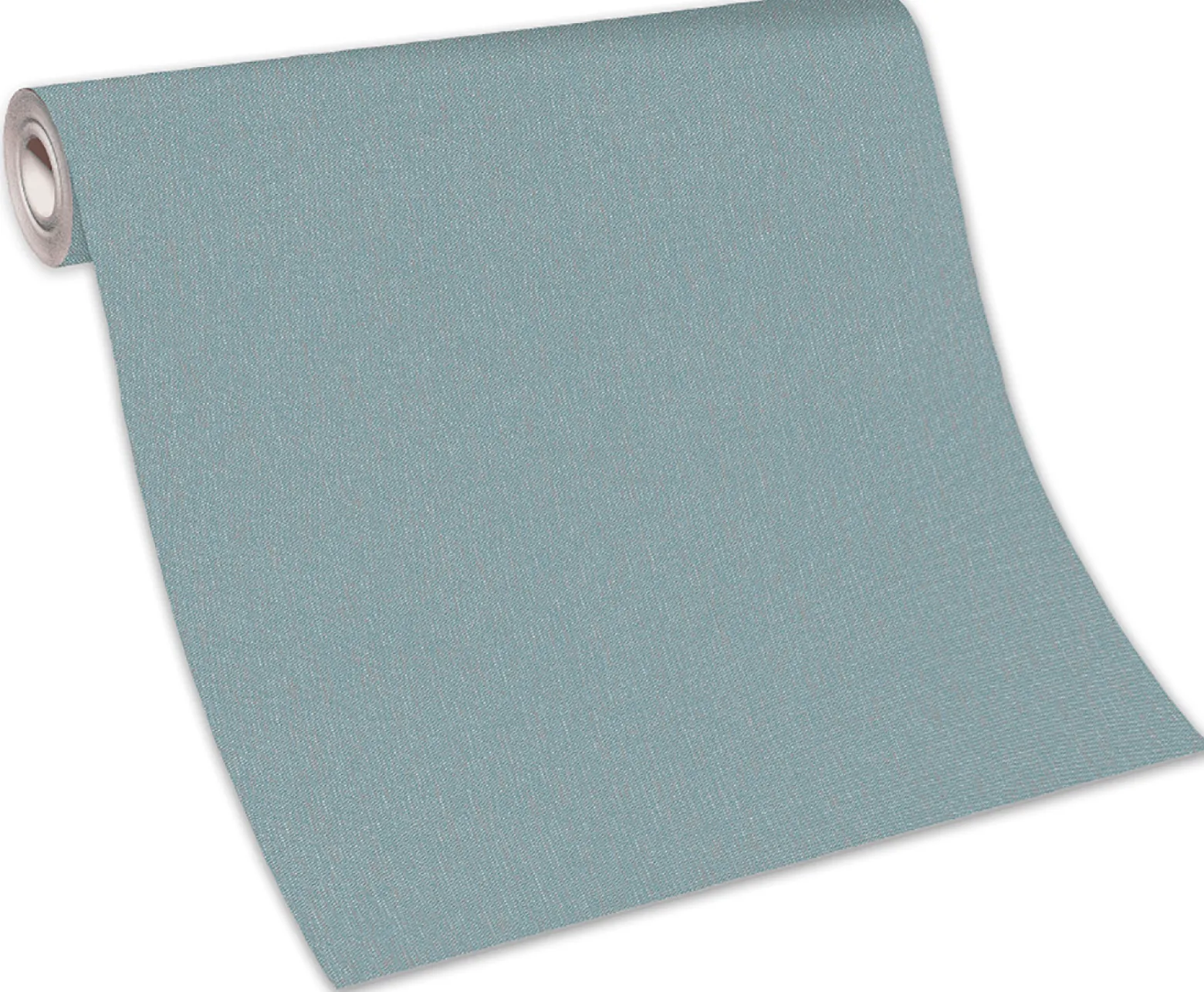 Vliestapete Uni türkis beige 10072-18