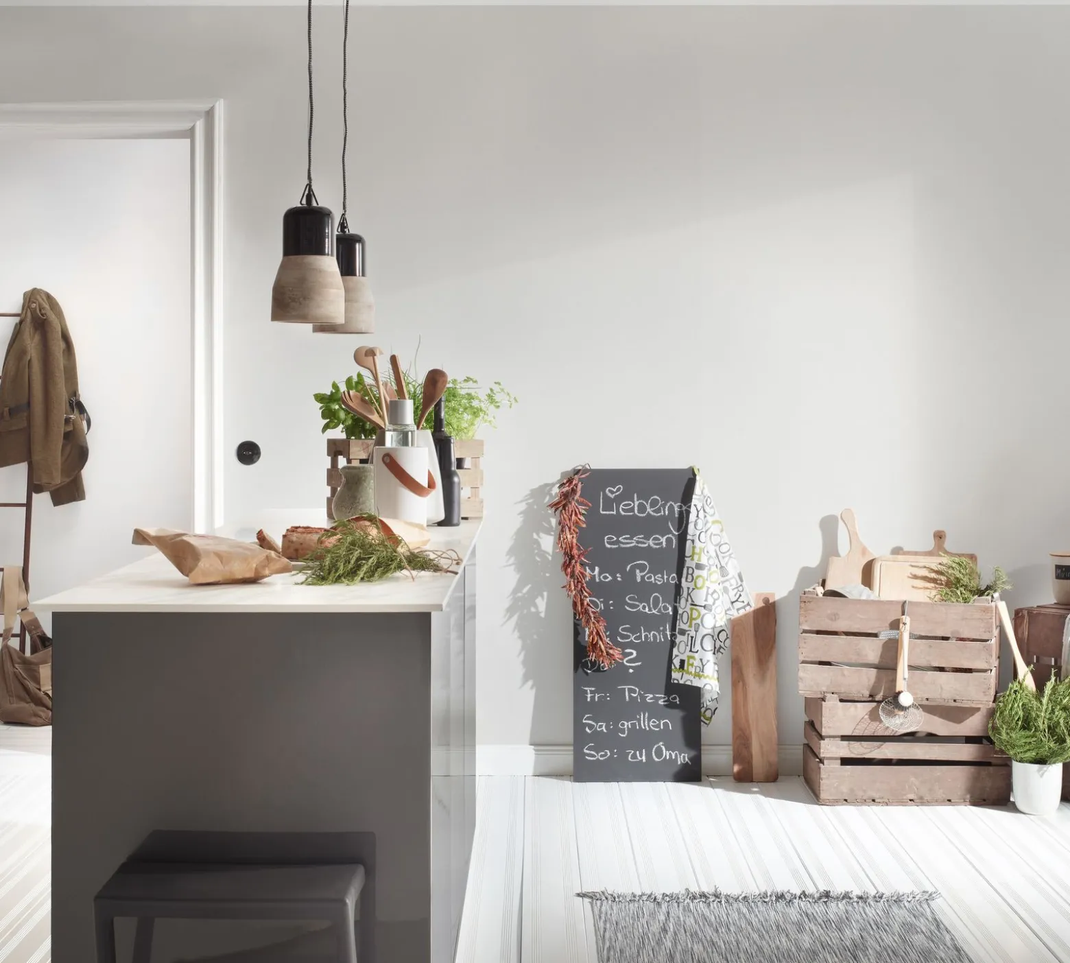 Vliestapete Uni weiß livingwalls Hygge 2117-98