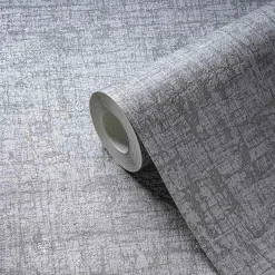 Vliestapete Used-Look Grau Silber Metallic 39564-2