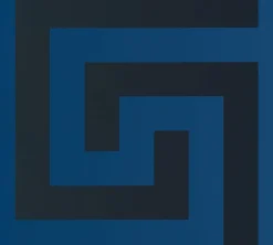 Vliestapete Versace Blau Schwarz Geometrisch 38609-3
