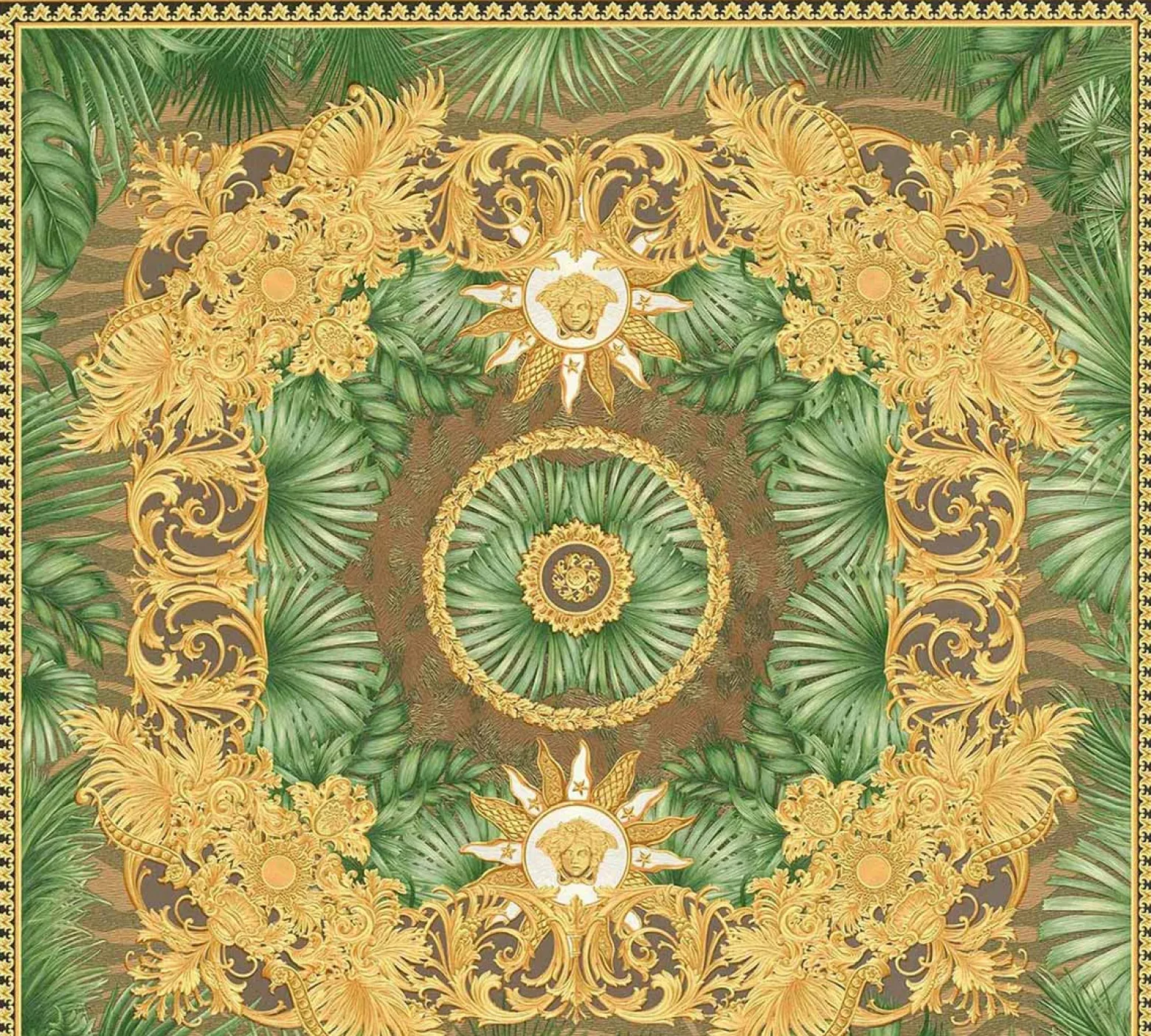 Vliestapete Versace Gold Braun Dschungel 38703-3