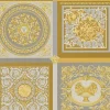 Vliestapete Versace Gold Grau Barock Muster 38704-5