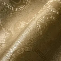 Vliestapete Versace Gold Logo Medusa 38461-1