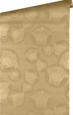 Vliestapete Versace Gold Logo Medusa 38461-1
