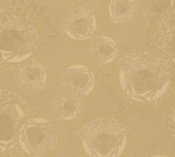 Vliestapete Versace Gold Logo Medusa 38461-1