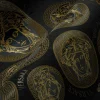 Vliestapete Versace Gold Schwarz Logo 38611-7