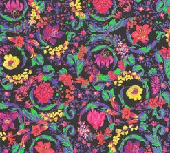 Vliestapete Versace Schwarz Bunt Floral 38706-1
