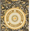 Vliestapete Versace Schwarz Gold Logo Floral 38705-5