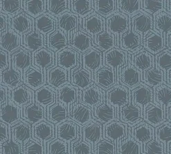 Vliestapete Waben blau Metallic Architects Paper 33327-4