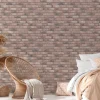 Vliestapete Wand Backsteinoptik Apricot Grau 38812-2