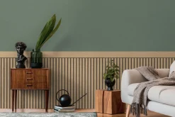Vliestapete Wand Paneel Holzoptik Beige Schwarz 39744-1