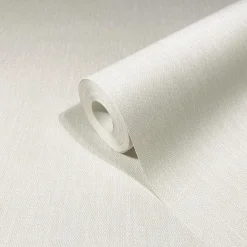 Vliestapete Weiß Beige Textil Optik Uni Marburg 31590