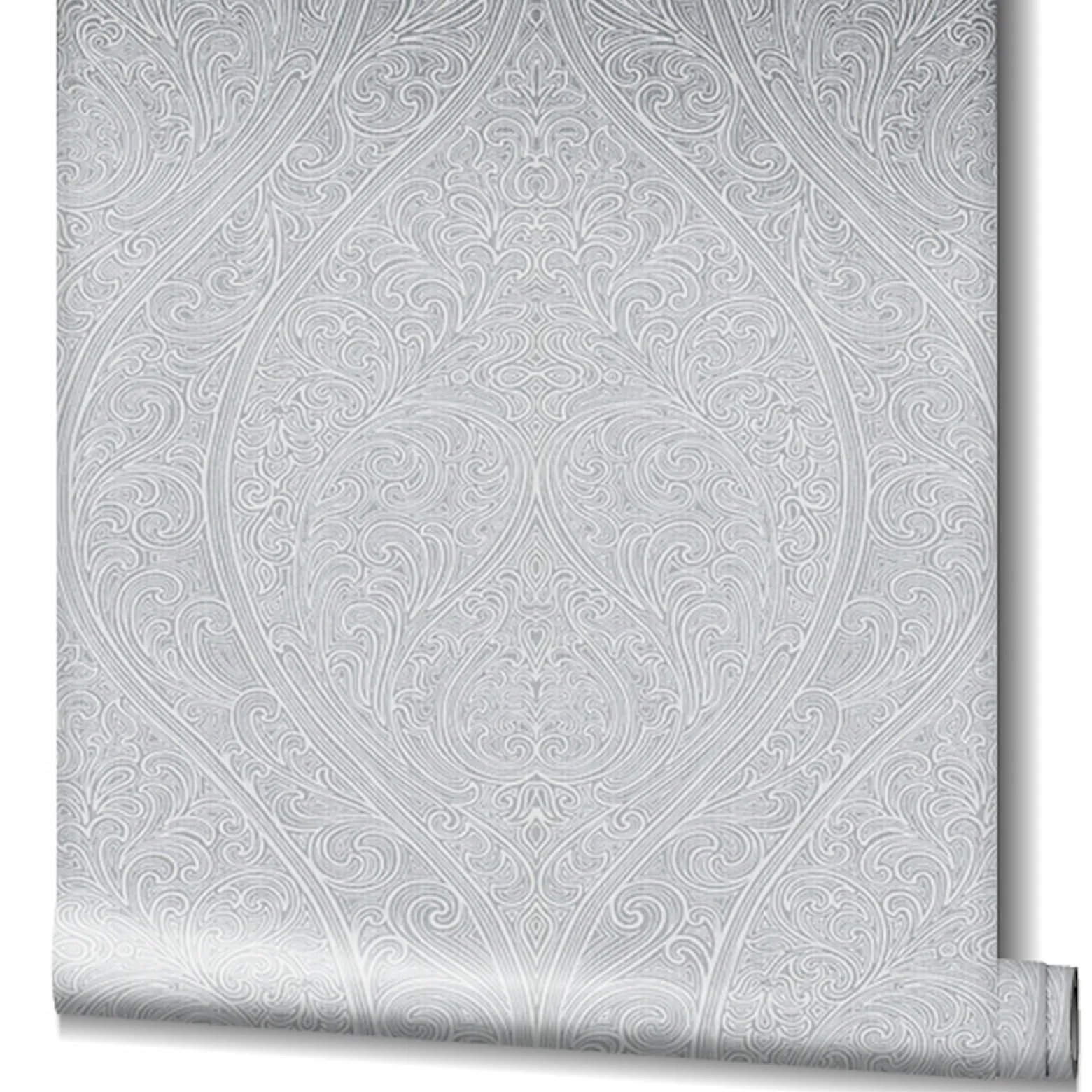 Vliestapete Weiß Grau Silber Ornamente Marburg 32980