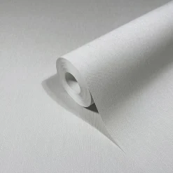 Vliestapete Weiß Textil Optik Uni Marburg 31584