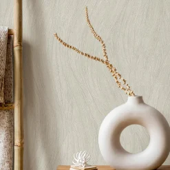 Vliestapete Wellen Beige Silber Metallic 10317-02