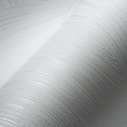 Vliestapete Wellen 3D weiß silber 38696-1
