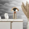 Vliestapete 34023 Wellen Grau Silber Marburg
