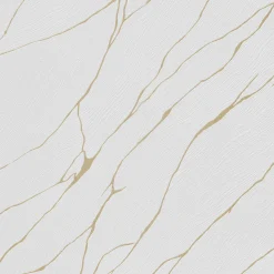 Vliestapete Wellen Maserung Hellgrau Gold Metallic 10440-31