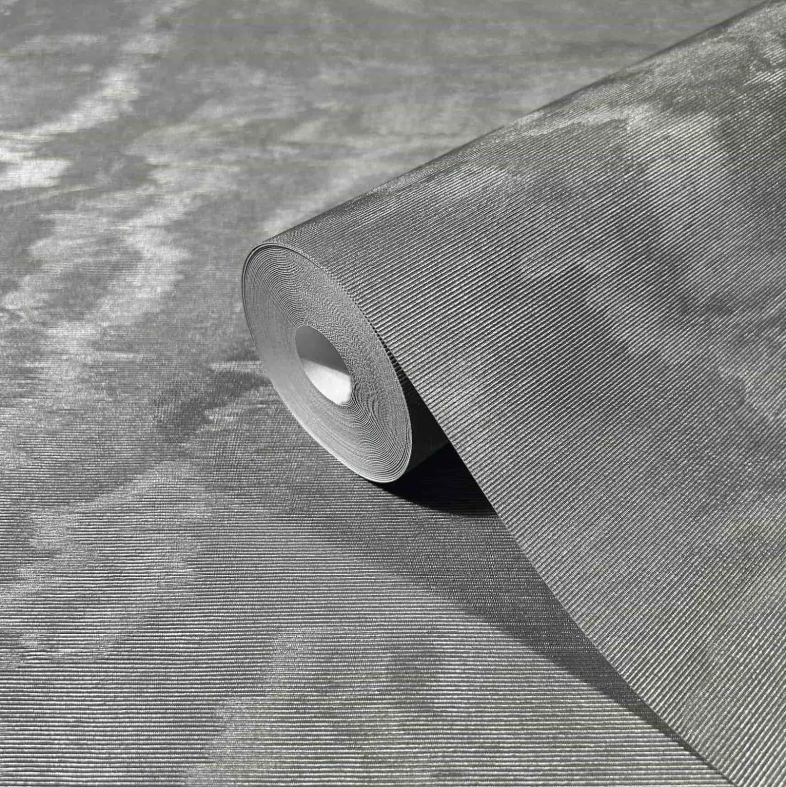 Vliestapete Wellen Muster Anthrazit Metallic 86543