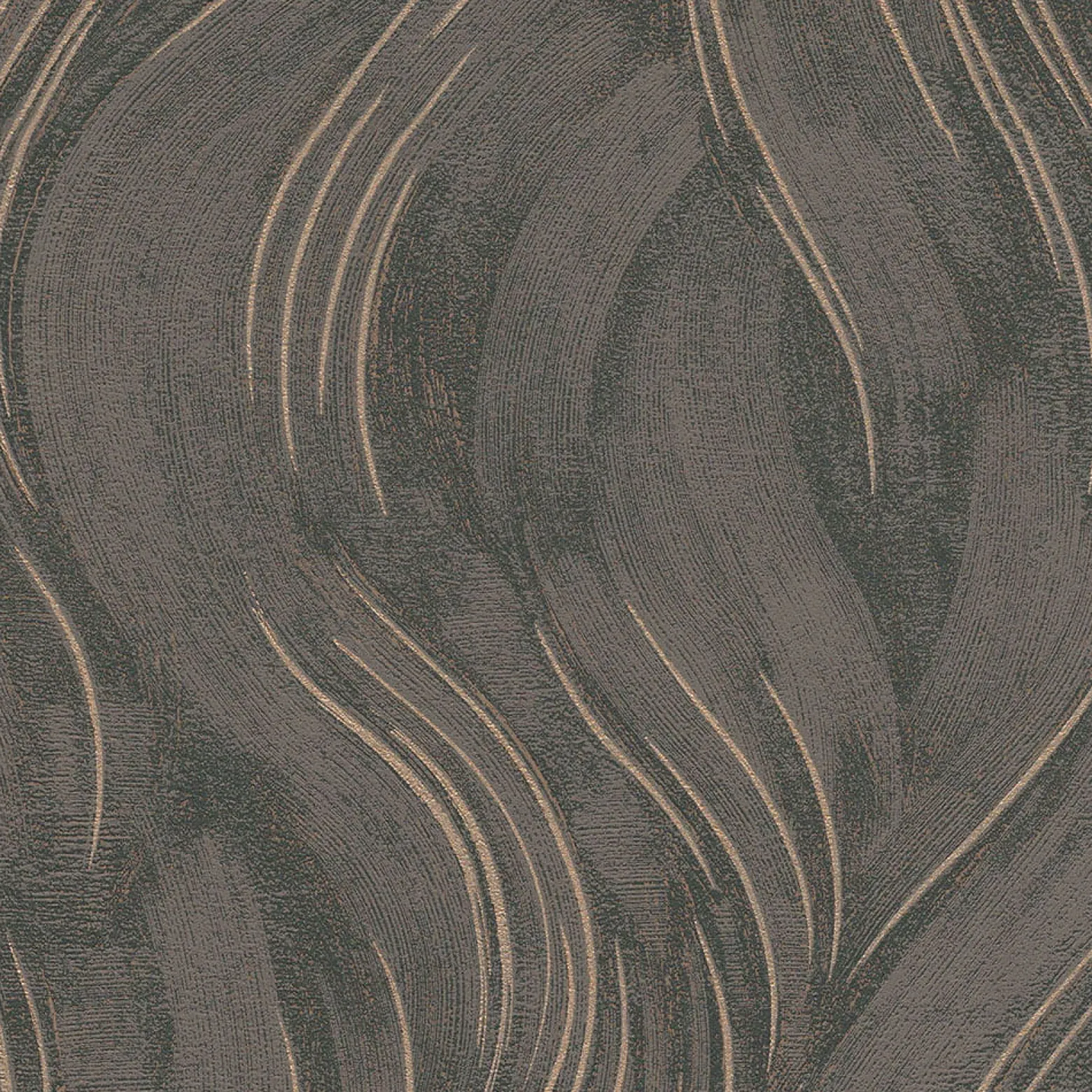 Vliestapete Wellen Muster Braun Bronze Metallic 10456-11