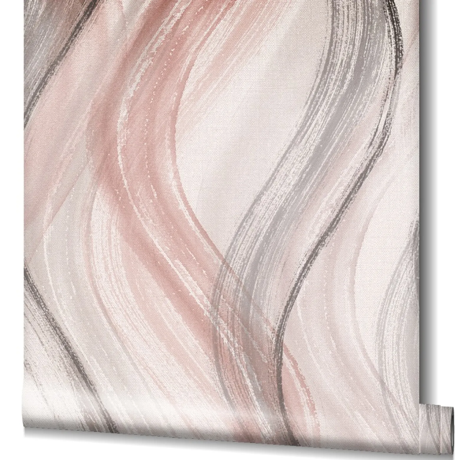 Vliestapete Wellen-Muster rosa beige grau Marburg 32443