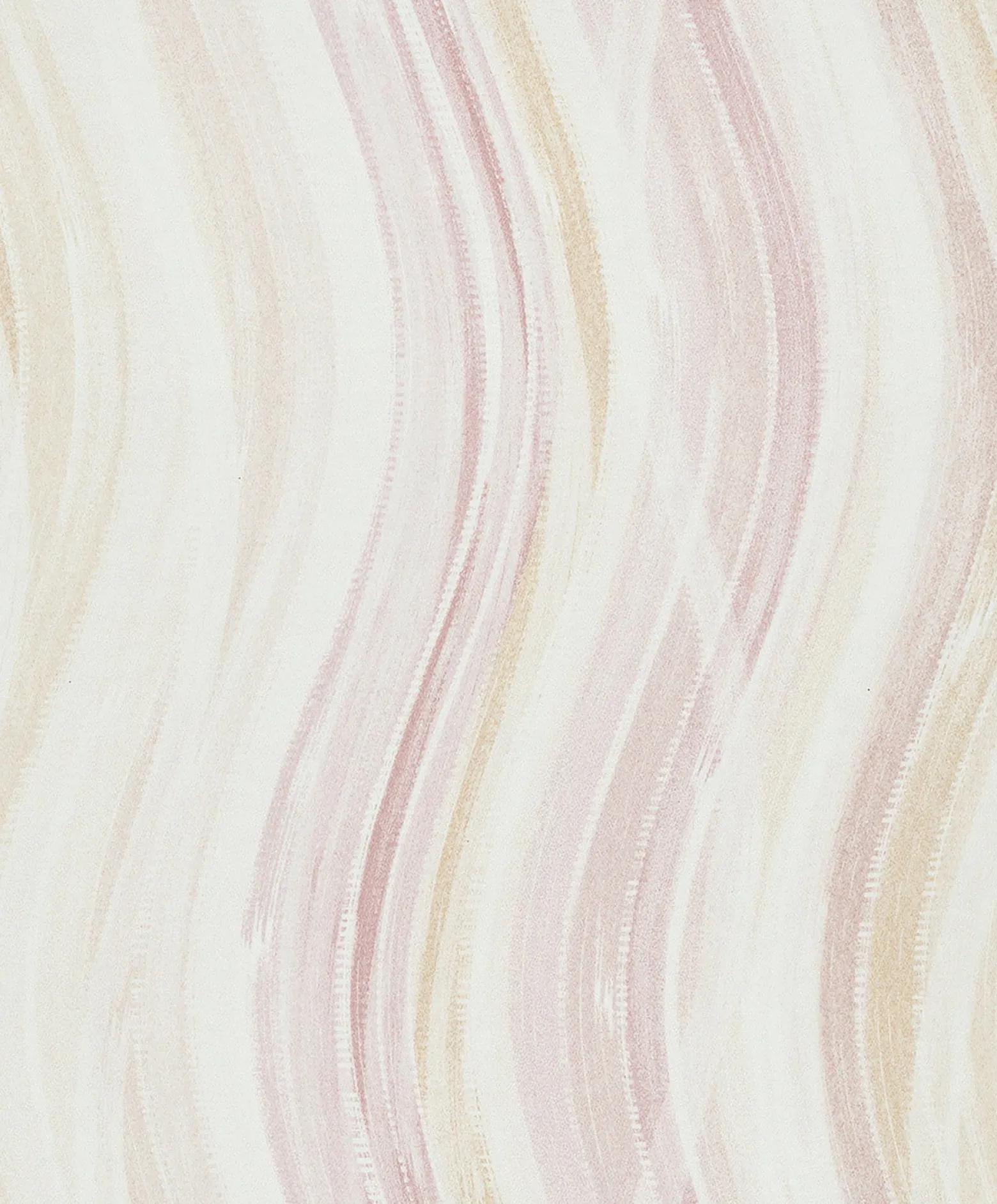 Vliestapete Wellen Muster Streifen Creme Rosa Orange 82552