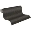 Vliestapete Wellen Schwarz Gold Metallic 39507-3