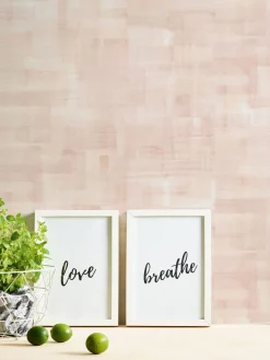 Vliestapete Wischtechnik rosa beige Geo Nordic 37532-5