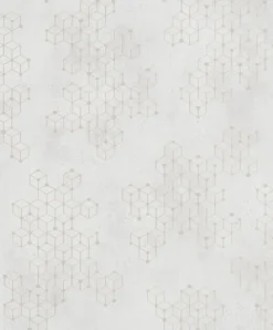Vliestapete Würfel Beton grau gold Glanz Hailey 82243