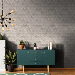 Vliestapete Ziegel Kachel Betonoptik Beige Grau 81654
