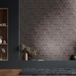 Vliestapete Ziegel Kachel Betonoptik Grau 81655