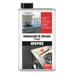 Wepos Edelstahl & Chrom Pflege Schutzfilm 500 ml