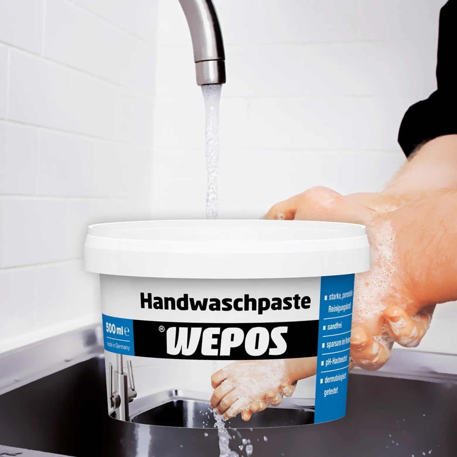 Wepos Handwaschpaste Dermatologisch getestet 500 ml