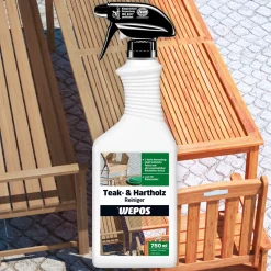 Wepos Teak & Hartholz Reiniger Grünbelag Spray 750 ml