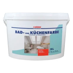 Wilckens Badfarbe Feuchtraumfarbe Küche Weiß Matt 5L
