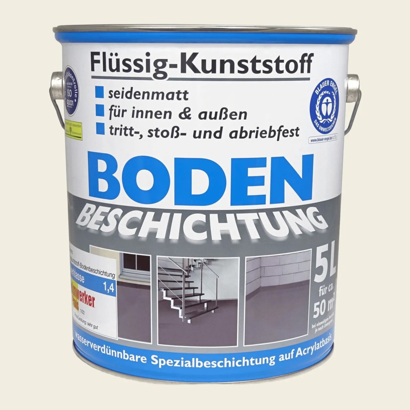 Wilckens Flüssig-Kunststoff Bodenbeschichtung seidenmatt 5L