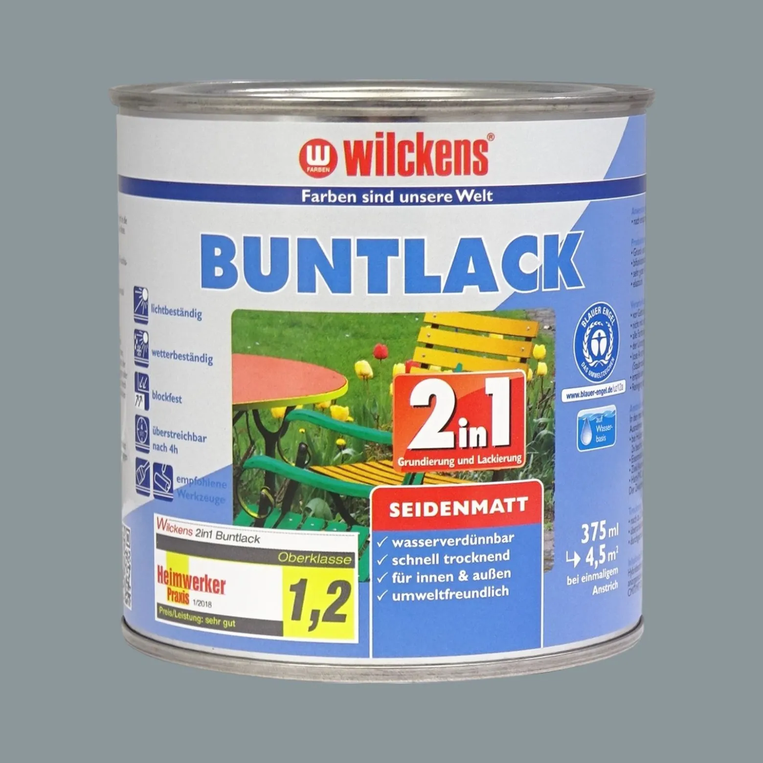 Wilckens 2in1 Buntlack seidenmatt 7 Farben 375 ml