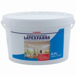 Wilckens Latexfarbe hochglänzend weiß 2,5l