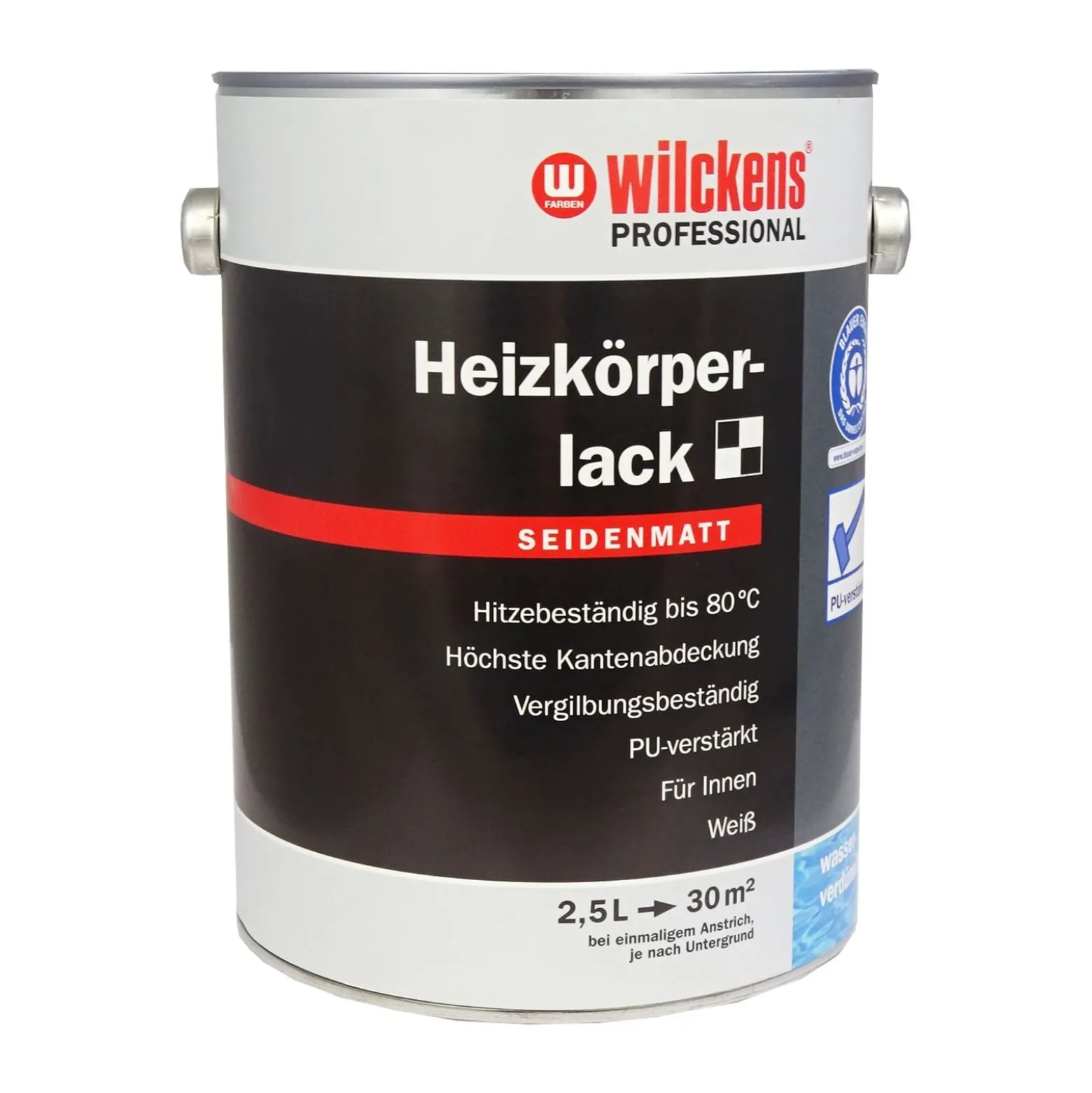 Wilckens Profi Heizkörperlack seidenmatt glänzend 2,5 Liter