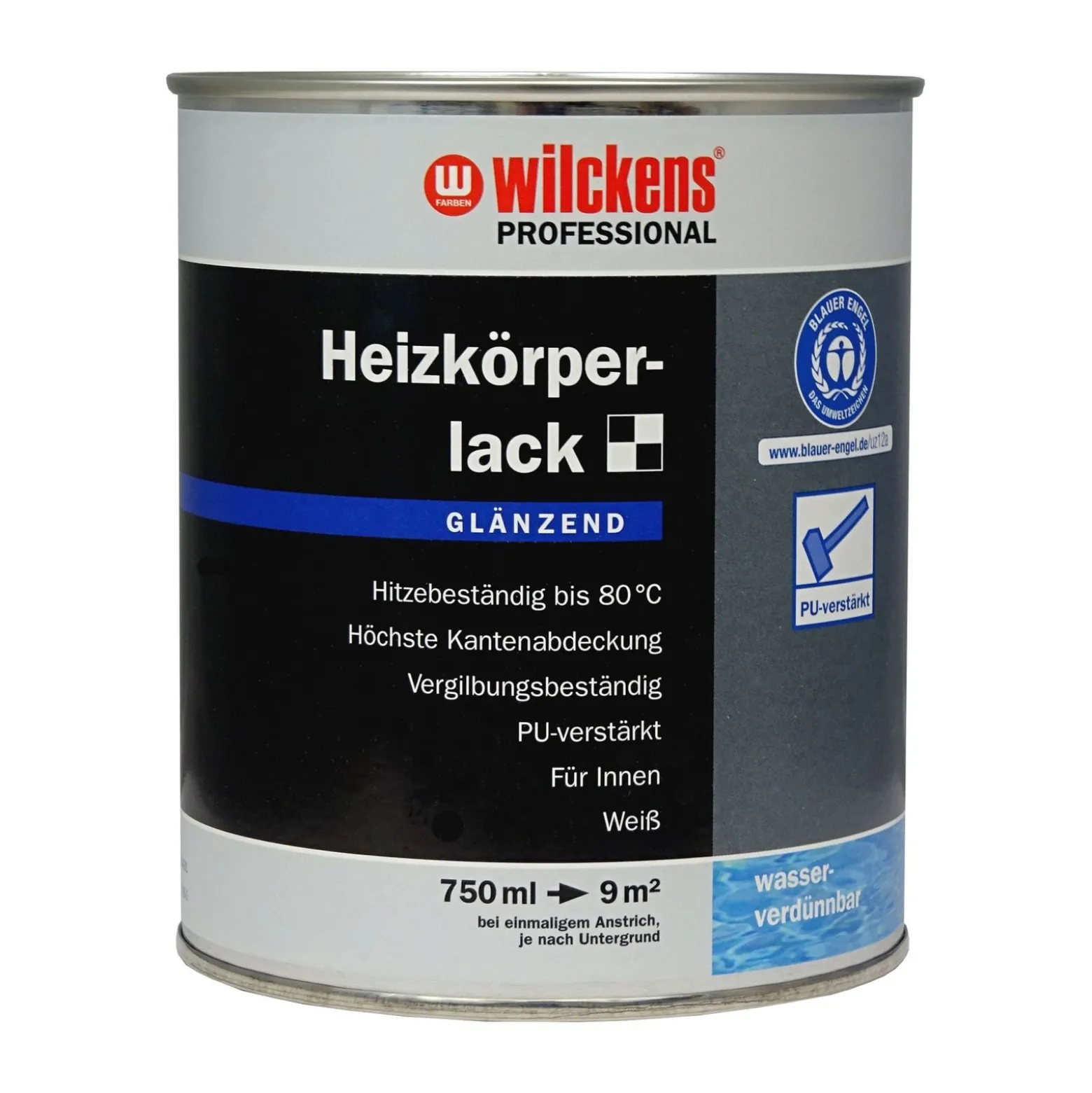 Wilckens Profi Heizkörperlack seidenmatt glänzend 750 ml