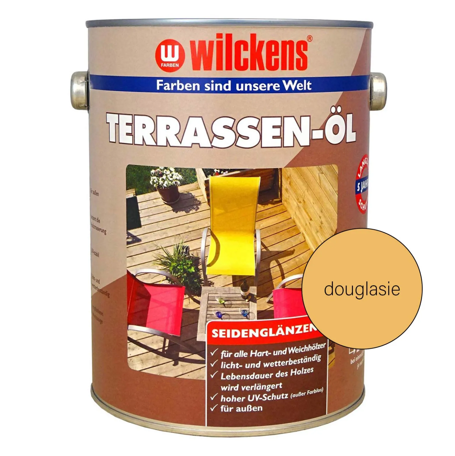 Wilckens Terrassen-Öl 2,5 l Lasur Terrassenholz