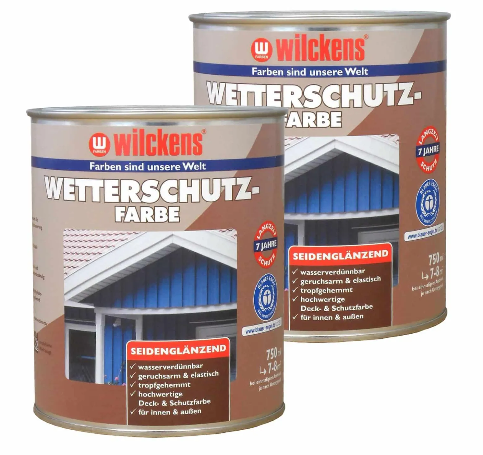 Wilckens Wetterschutzfarbe Holzdeckfarbe 2,5 Liter