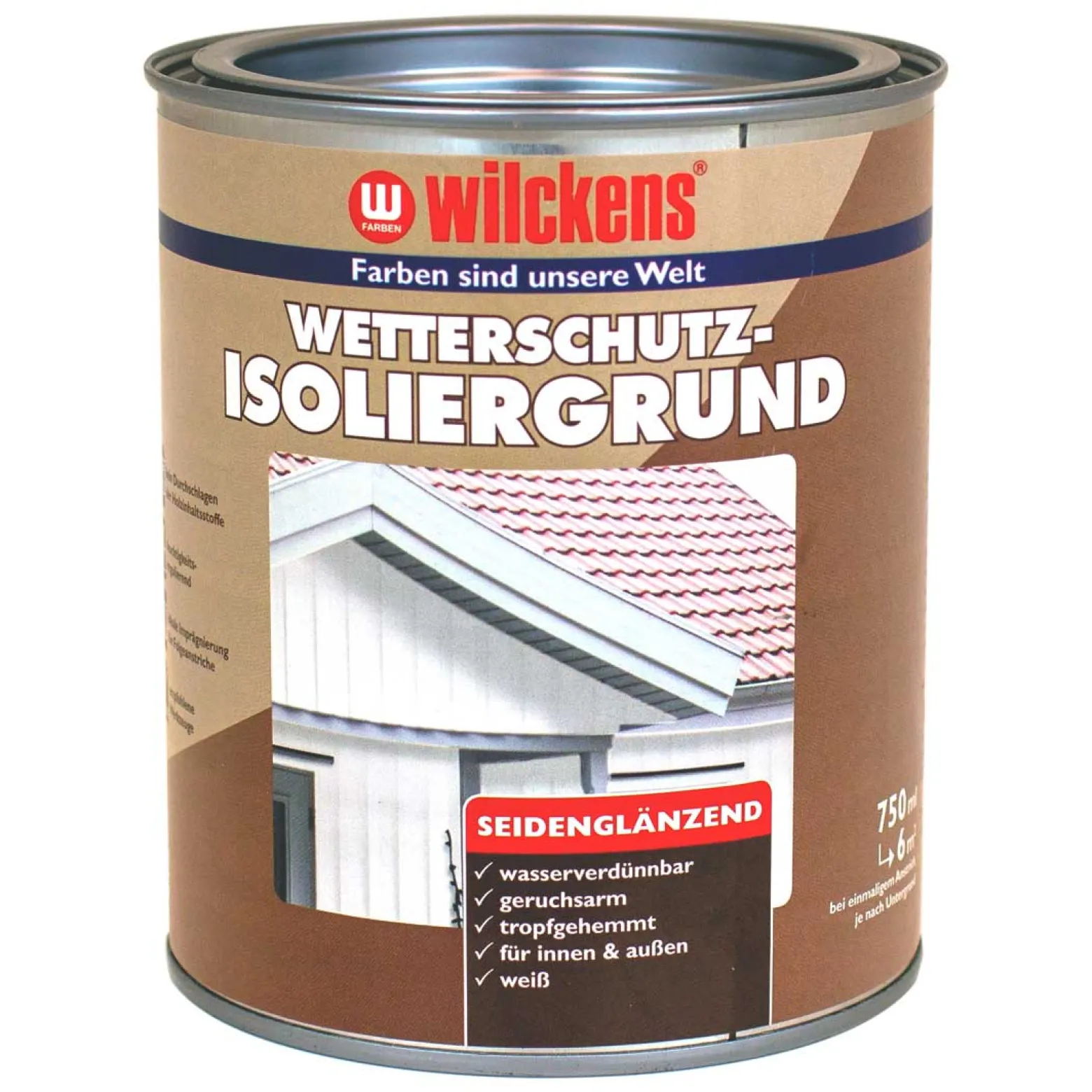 Wilckens Wetterschutz-Isoliergrund Weiß 750 ml
