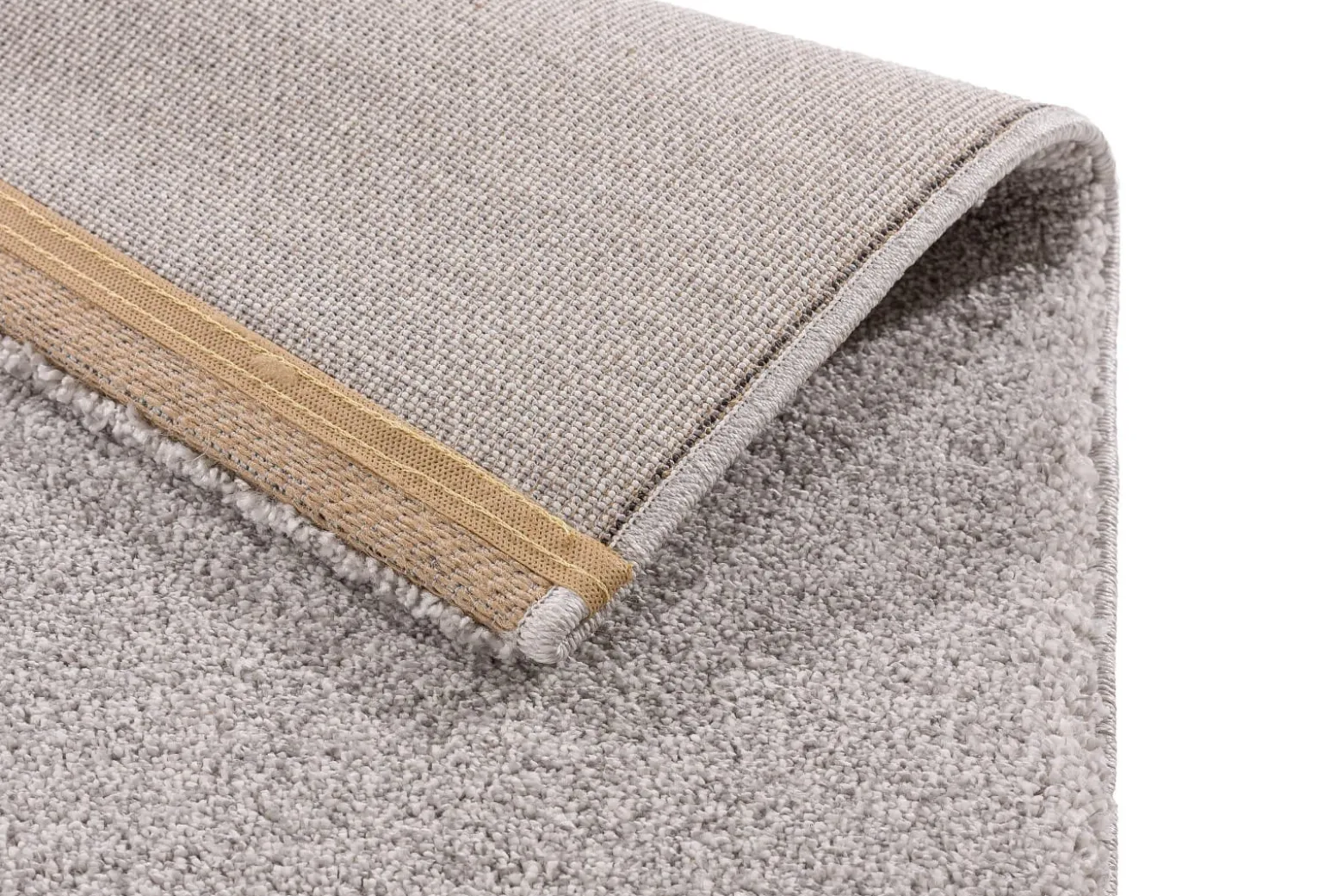 Wohnzimmer Teppich einfarbig creme Hochflor Astra Savona