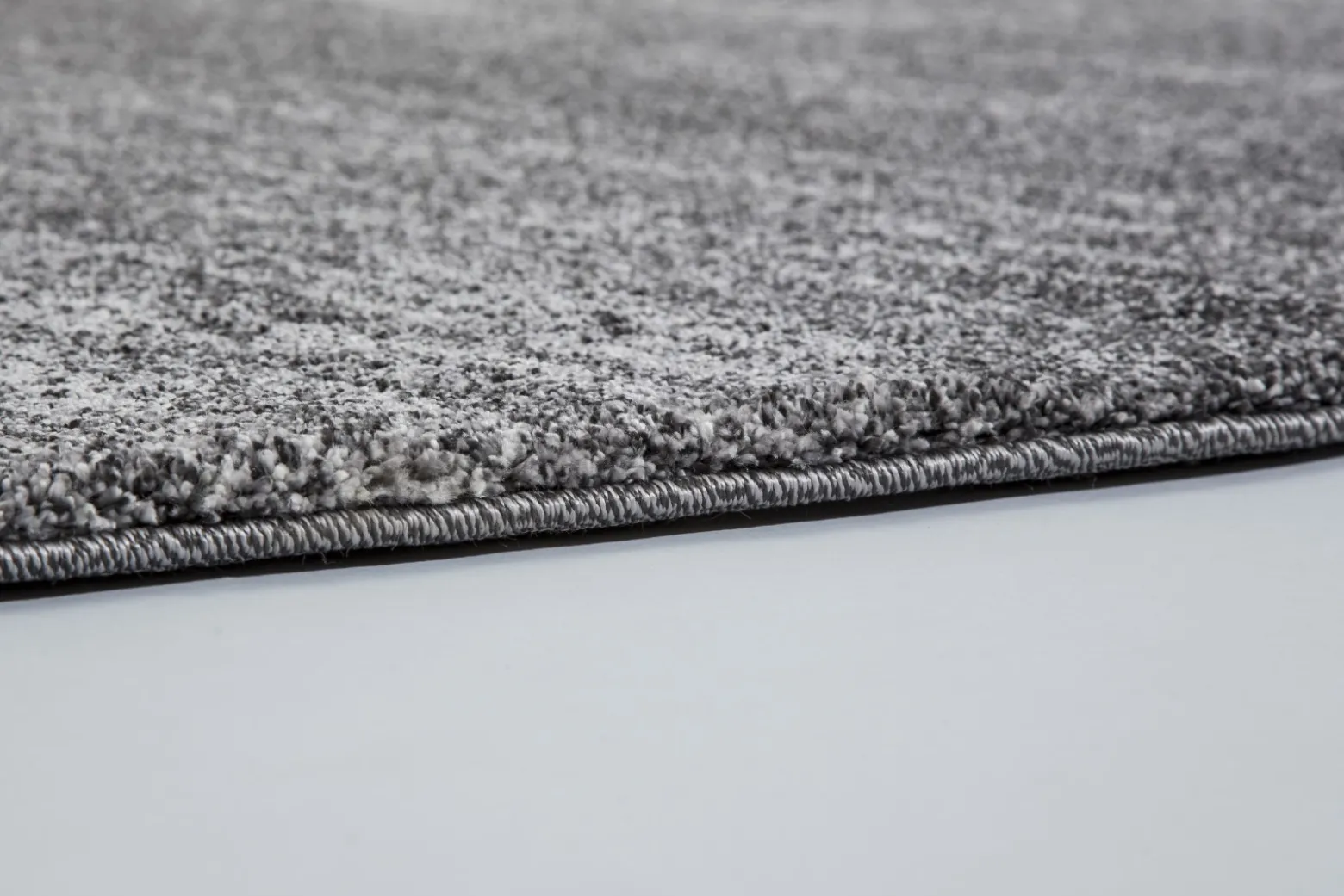 Wohnzimmer Teppich meliert anthrazit grau Astra Savona