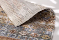 Wohnzimmer Teppich Oriental rot orange blau Astra Calea