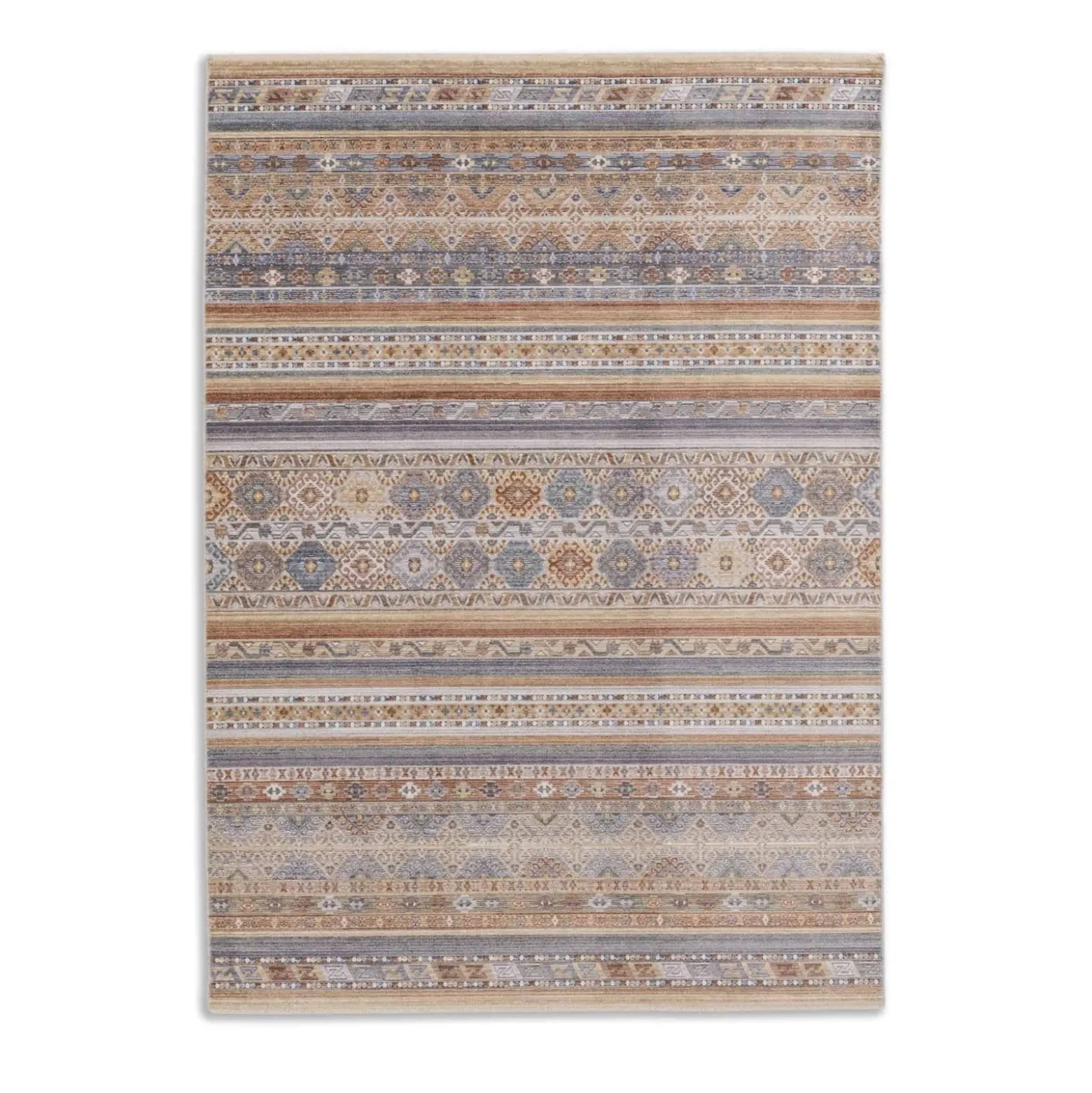 Wohnzimmer Teppich Oriental rot orange blau Astra Calea