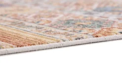 Wohnzimmer Teppich Oriental rot orange blau Astra Calea